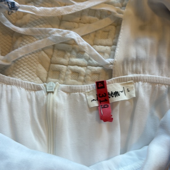 Pinkblush Navy Blue Floral Embroidered Lace-Up Back Maternity Maxi Dress - Picture 9 of 9